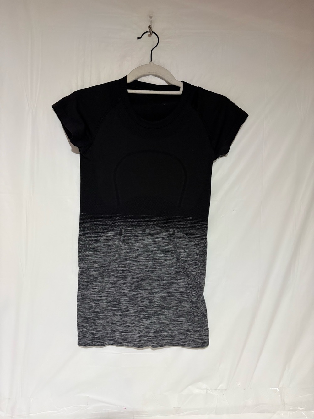 lululemon athletica Black Athletic Tee with Reflective Logo
